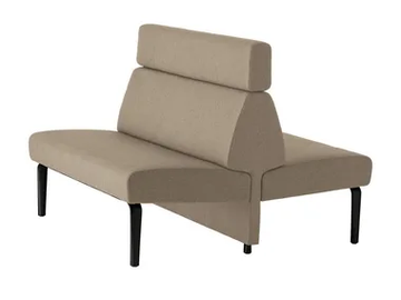 AMBIT 1067 - Fabric bench seating with back by Et al. - view 2